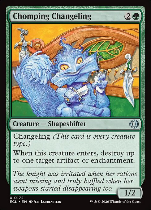 MTG Chomping Changeling ECL 172 Regular Nonfoil