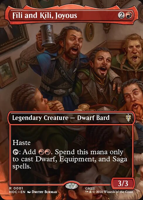 MTG Fíli and Kíli, Joyous HOC 001 Regular Nonfoil