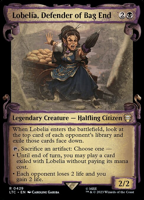 MTG Lobelia, Defender of Bag End LTC 429 Alternate Art Foil