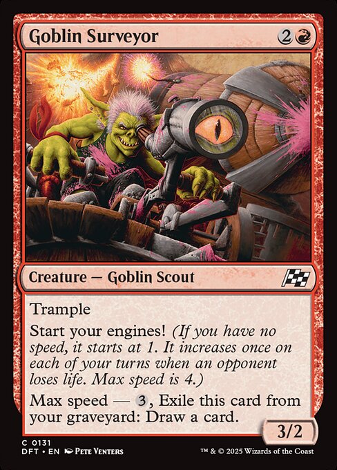 MTG Goblin Surveyor DFT 131 Regular Foil