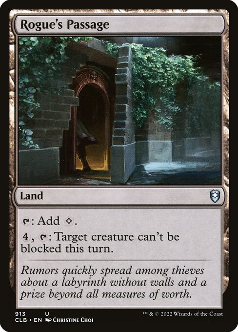 MTG Rogue's Passage CLB 913 Commander Deck Nonfoil