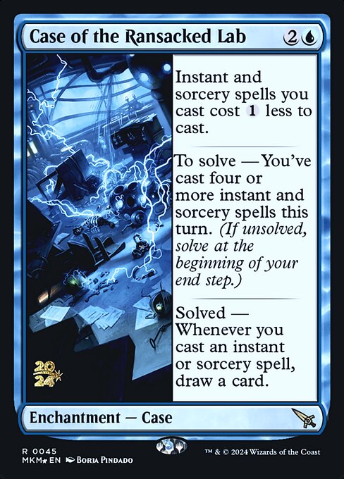 MTG Case of the Ransacked Lab PMKM 045s Prerelease Foil