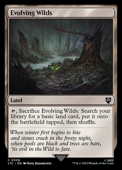 MTG Evolving Wilds LTC 306 Alternate Art Nonfoil