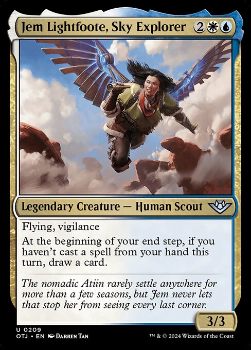 MTG Jem Lightfoote, Sky Explorer OTJ 209 Regular Foil