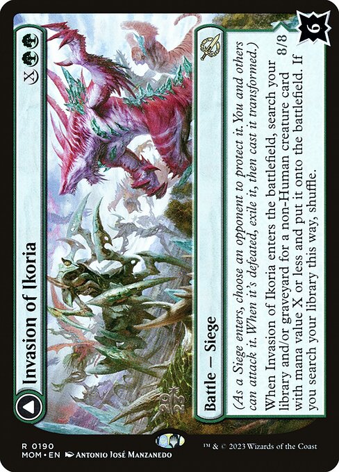 MTG Invasion of Ikoria // Zilortha, Apex of Ikoria PMOM 190s Prerelease Foil