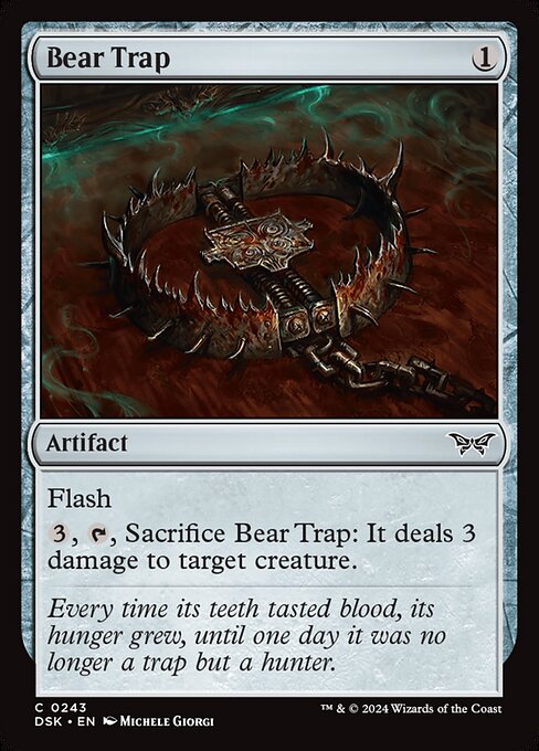 MTG Bear Trap DSK 243 Regular Nonfoil
