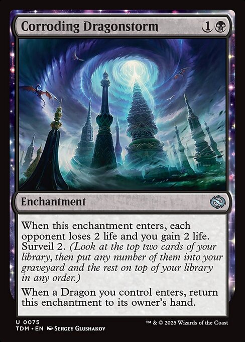 MTG Corroding Dragonstorm TDM 075 Regular Nonfoil