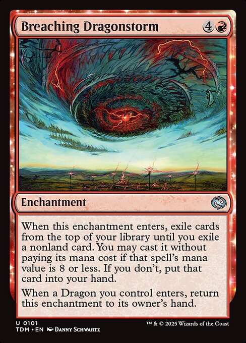MTG Breaching Dragonstorm TDM 101 Regular Nonfoil