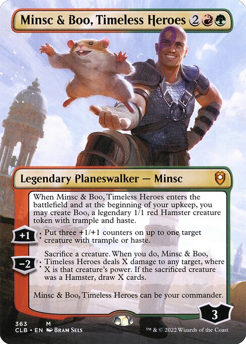 MTG Minsc & Boo, Timeless Heroes CLB 363 Borderless Nonfoil