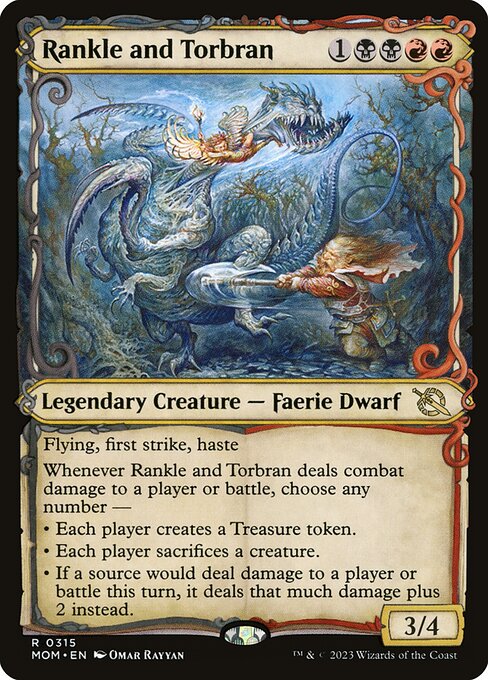 MTG Rankle and Torbran MOM 315 Planar Showcase Nonfoil