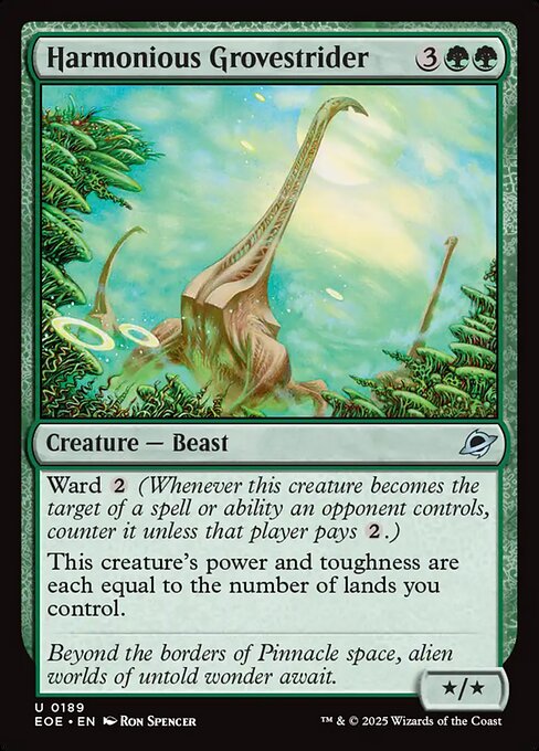 MTG Harmonious Grovestrider EOE 189 Regular Foil