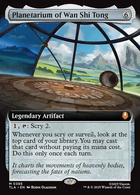 MTG Planetarium of Wan Shi Tong TLA 385 Extended Art Foil