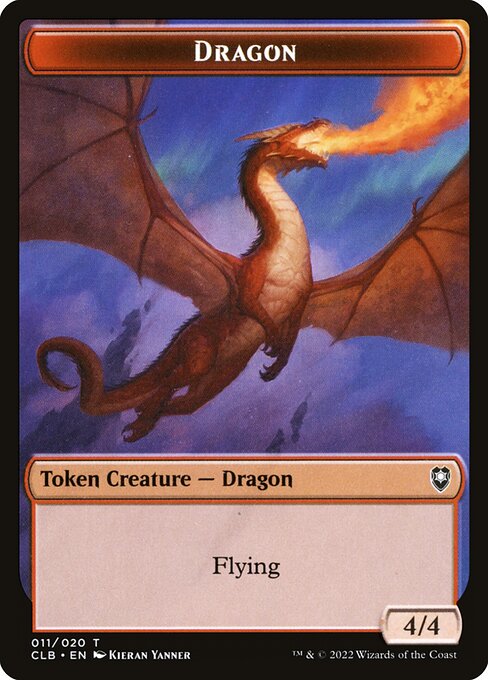 MTG Dragon Token CLB 011 Token Nonfoil