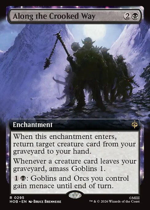 MTG Along the Crooked Way HOB 295 Alternate Art Foil
