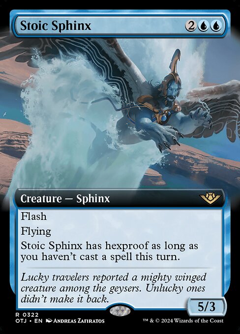 MTG Stoic Sphinx OTJ 322 Extended Art Nonfoil