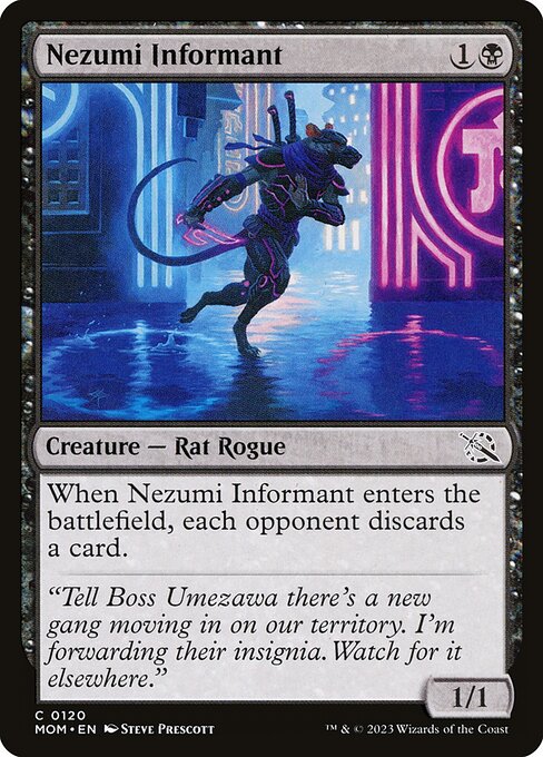 MTG Nezumi Informant MOM 120 Regular Nonfoil