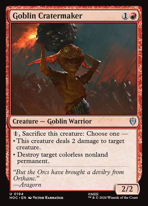 MTG Goblin Cratermaker HOC 194 Regular Nonfoil