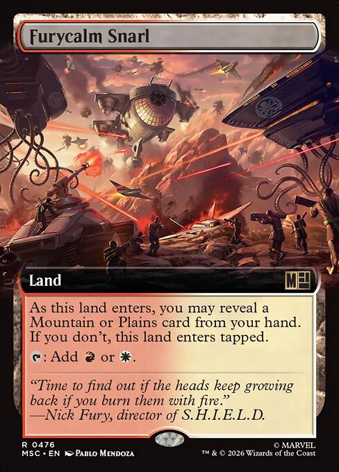 MTG Furycalm Snarl MSC 476 Extended Art Nonfoil