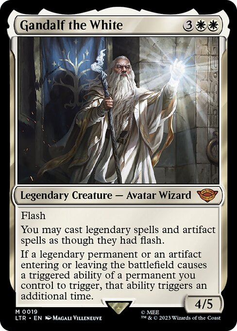 MTG Gandalf the White LTR 019 Regular Foil