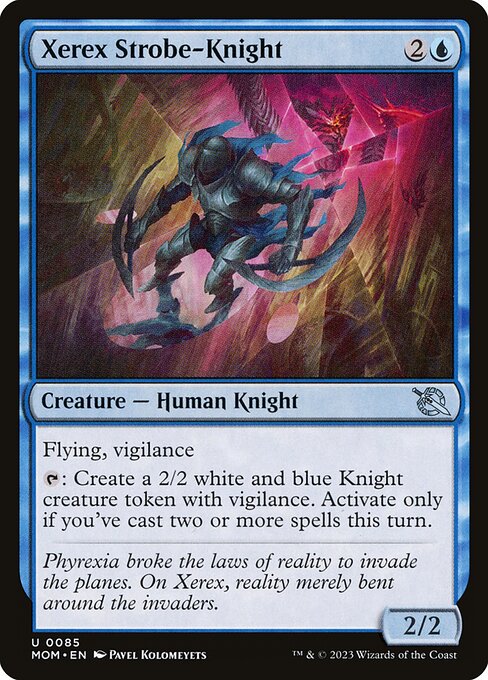 MTG Xerex Strobe-Knight MOM 085 Regular Nonfoil