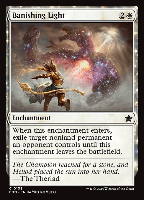 MTG Banishing Light FDN 138 Regular Foil