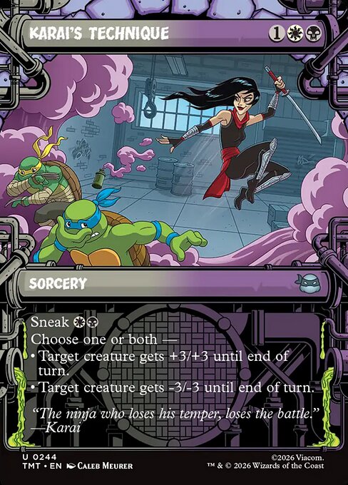 MTG Karai's Technique TMT 244 Sewer Frame Nonfoil