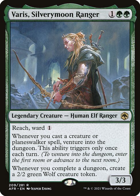 MTG Varis, Silverymoon Ranger AFR 209 Regular Foil