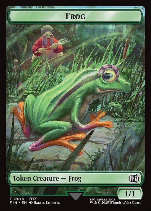 MTG Frog Token FIN 018 Token Foil