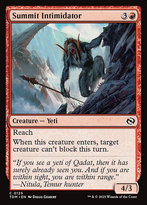 MTG Summit Intimidator TDM 125 Regular Nonfoil