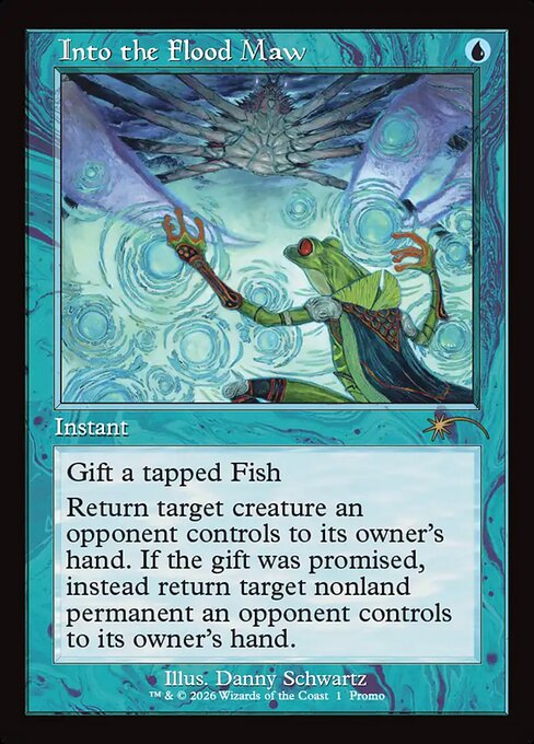 MTG Into the Flood Maw PW26 008 Retro Frame Standard Showdown Promo Foil