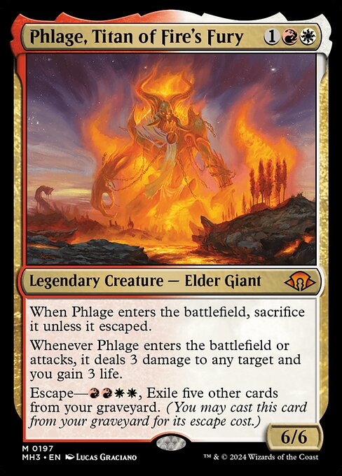 MTG Phlage, Titan of Fire's Fury MH3 197 Regular Nonfoil