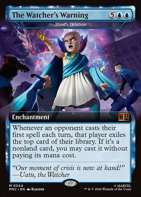 MTG Mind's Dilation MSC 344 Extended Art Nonfoil