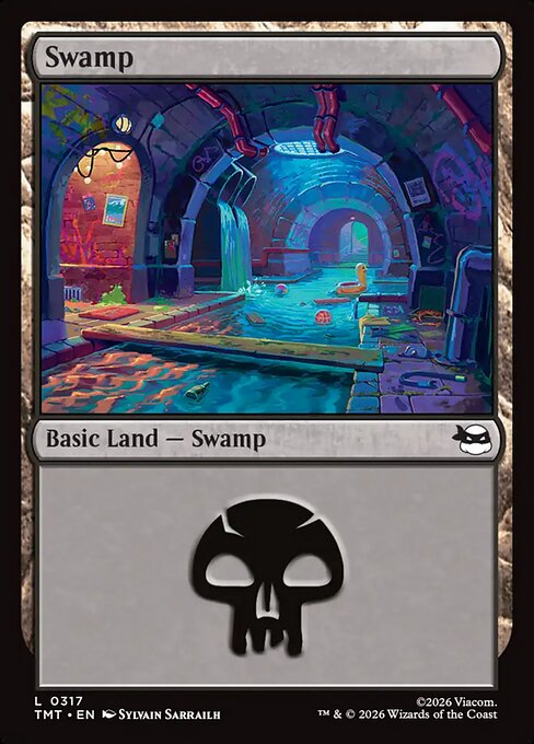 MTG Swamp TMT 317 Basic Land Foil