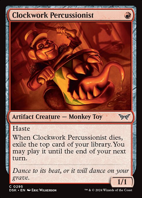 MTG Clockwork Percussionist DSK 295 Lurking Evil Nonfoil