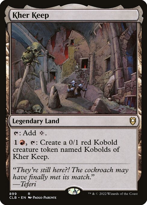MTG Kher Keep CLB 899 Commander Deck Nonfoil