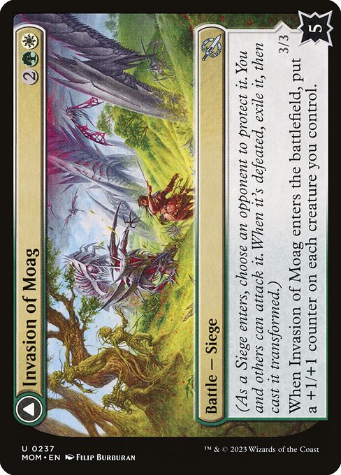 MTG Invasion of Moag // Bloomwielder Dryads MOM 237 Regular Foil