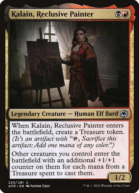 MTG Kalain, Reclusive Painter AFR 225 Regular Foil