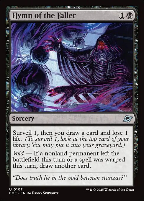 MTG Hymn of the Faller EOE 107 Regular Foil