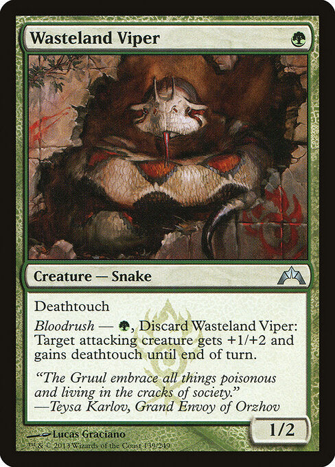 MTG Wasteland Viper GTC 139 Regular Nonfoil