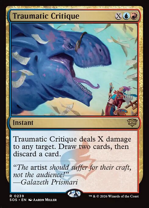 MTG Traumatic Critique PSOS 239P Promo Pack Foil