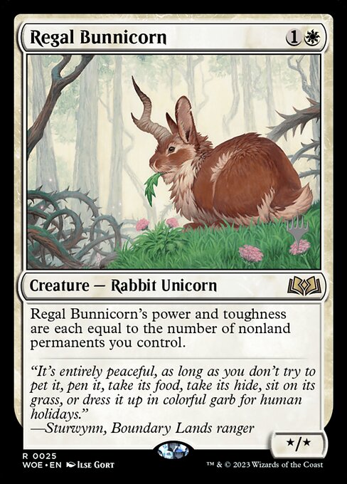 MTG Regal Bunnicorn PWOE 025p Promo Pack Nonfoil