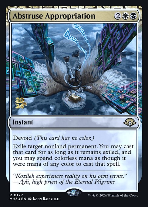 MTG Abstruse Appropriation PMH3 177s Prerelease Foil