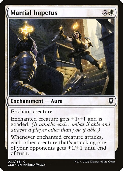 MTG Martial Impetus CLB 033 Regular Foil
