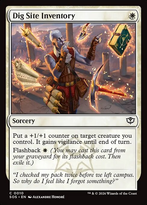 MTG Dig Site Inventory SOS 010 Regular Foil