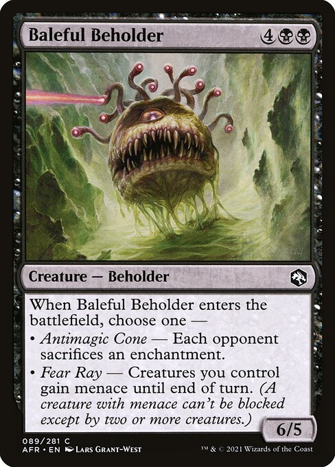 MTG Baleful Beholder AFR 089 Regular Nonfoil