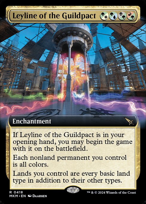 MTG Leyline of the Guildpact MKM 418 Extended Art Nonfoil