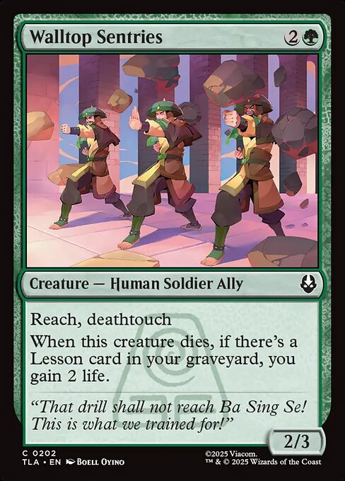 MTG Walltop Sentries TLA 202 Regular Foil