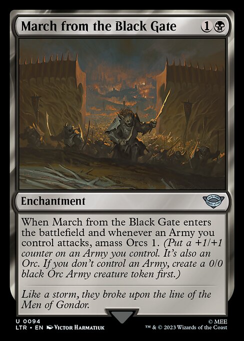 MTG March from the Black Gate LTR 094 Regular Nonfoil