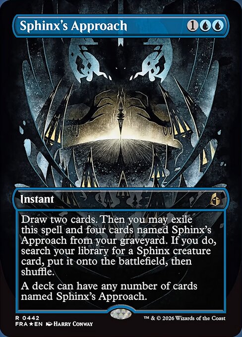 MTG Sphinx's Approach FRA 442 Secret Lair Bundle Foil front