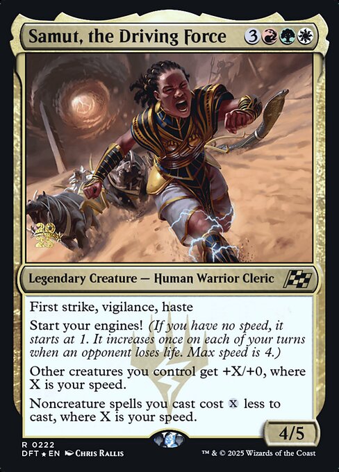 MTG Samut, the Driving Force PDFT 222s Prerelease Foil